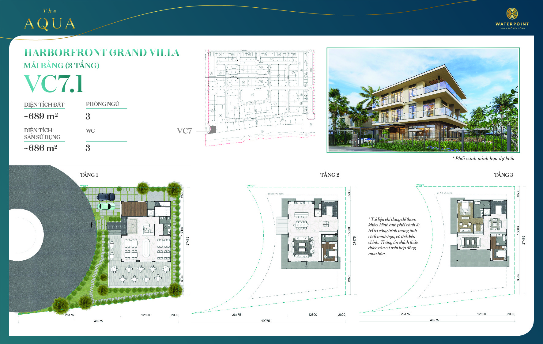 Dinh thự vịnh Waterpoint Bến Lức