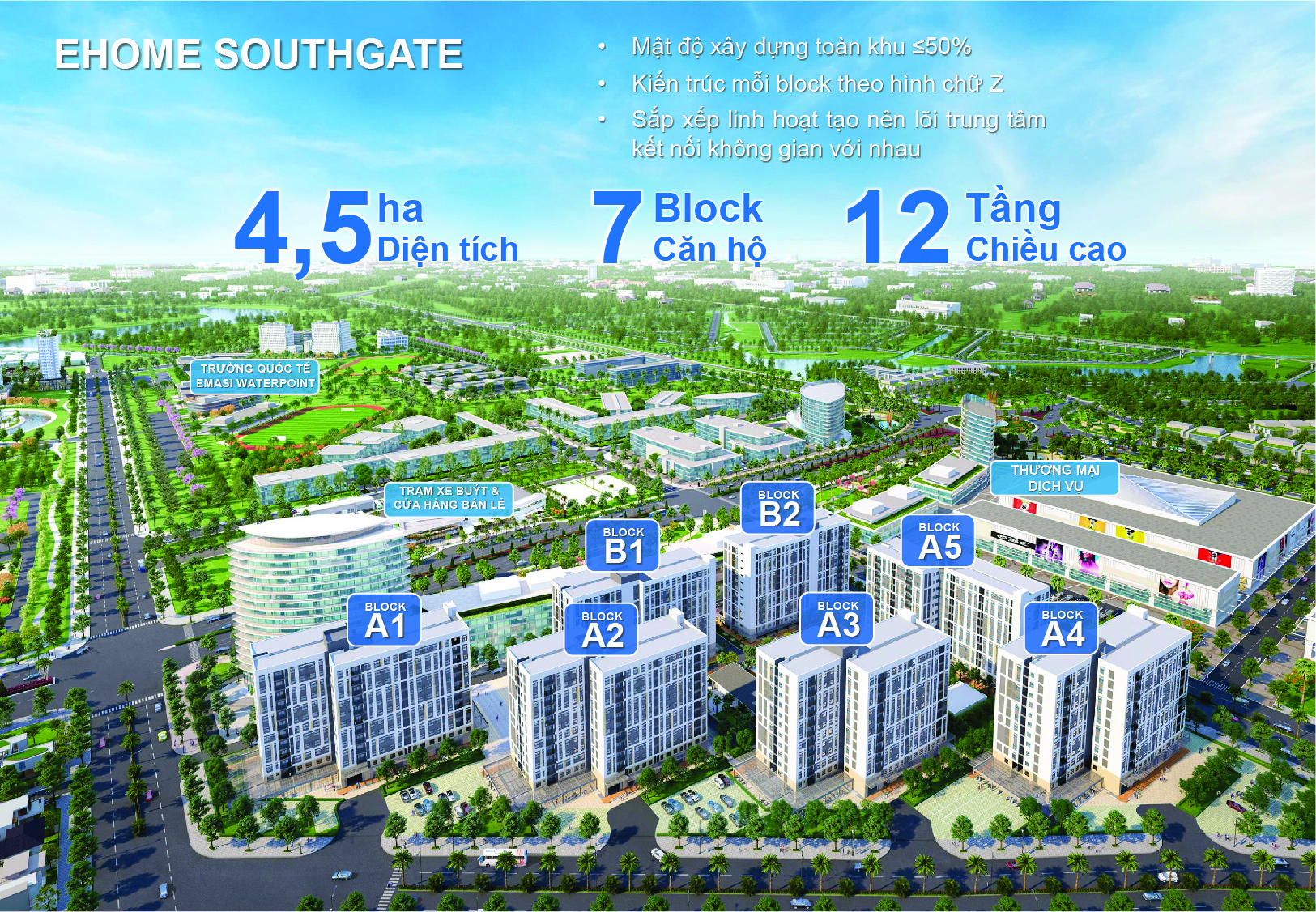 Căn hộ EHome Southgate Waterpoint